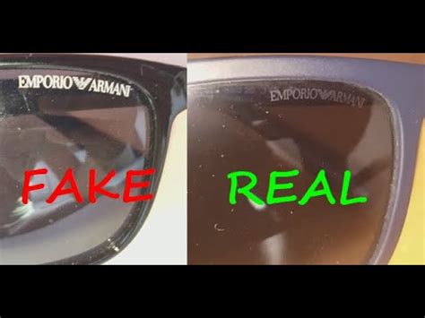 giorgio armani sunglasses real or fake